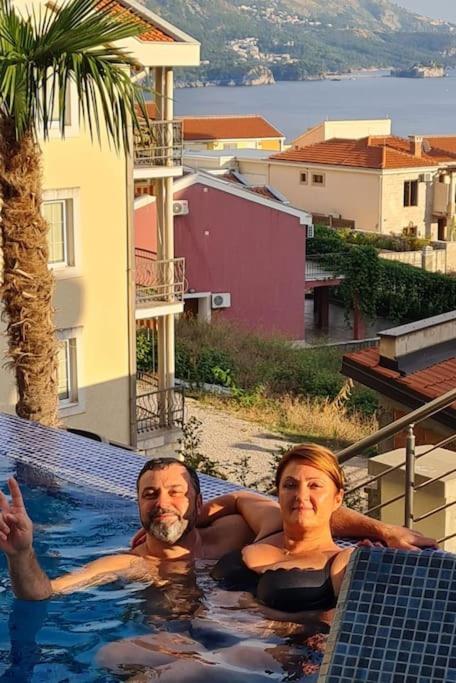 Modern Top Floor Sea View 3Br With Pools, Spa & Fitness Becici  Bagian luar foto