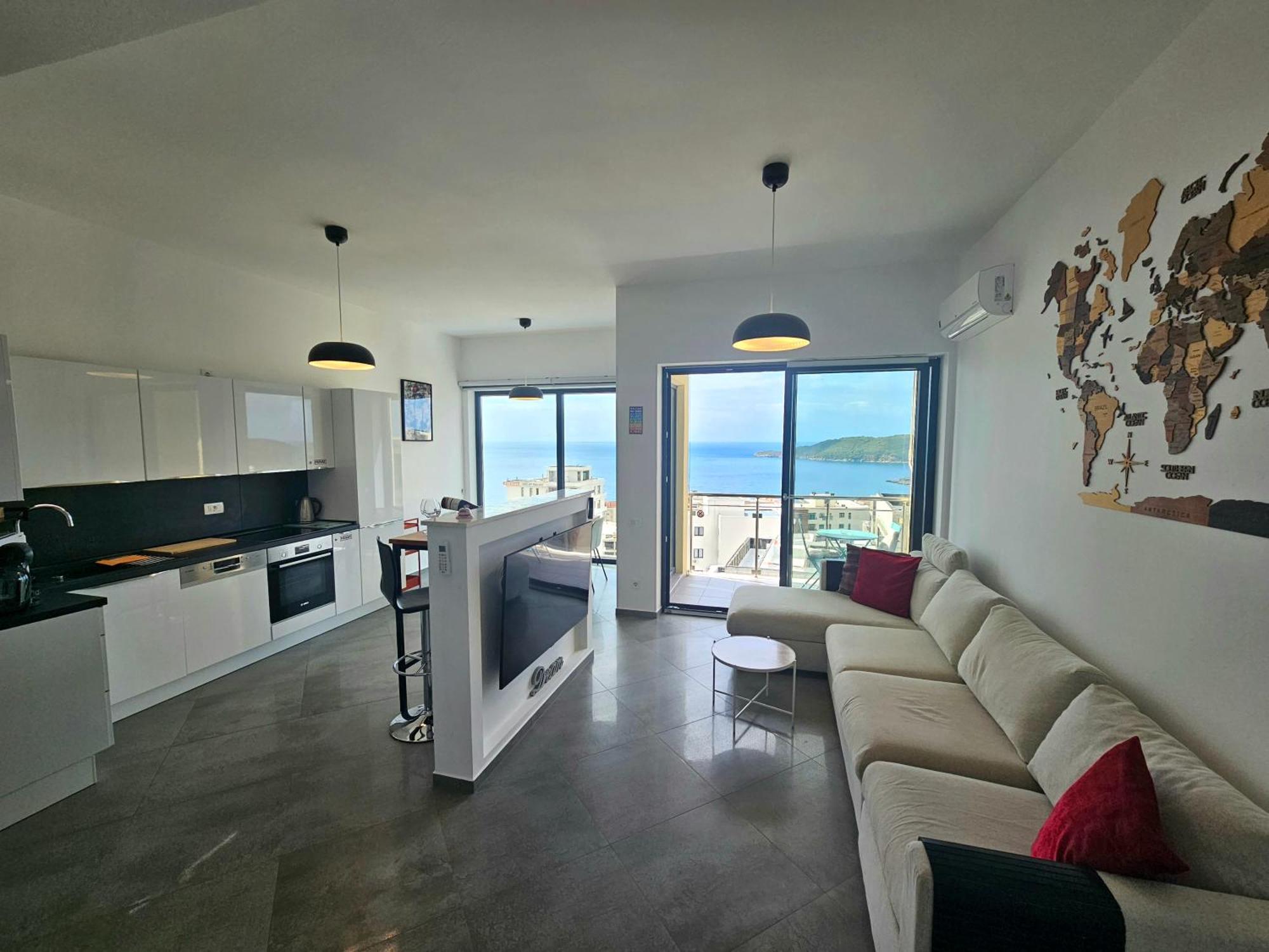 Modern Top Floor Sea View 3Br With Pools, Spa & Fitness Becici  Bagian luar foto