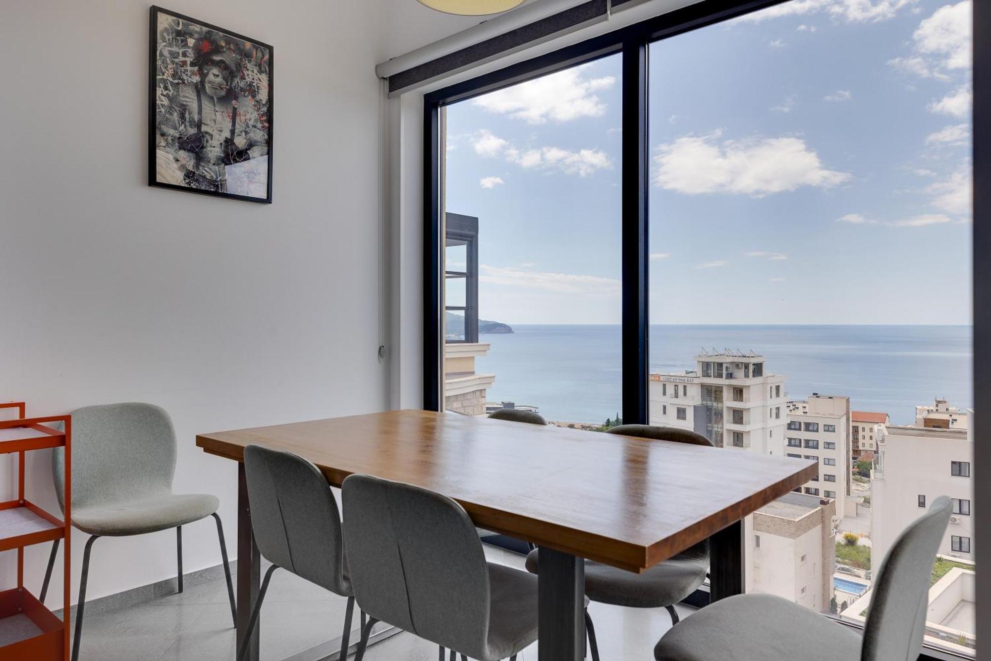 Modern Top Floor Sea View 3Br With Pools, Spa & Fitness Becici  Bagian luar foto