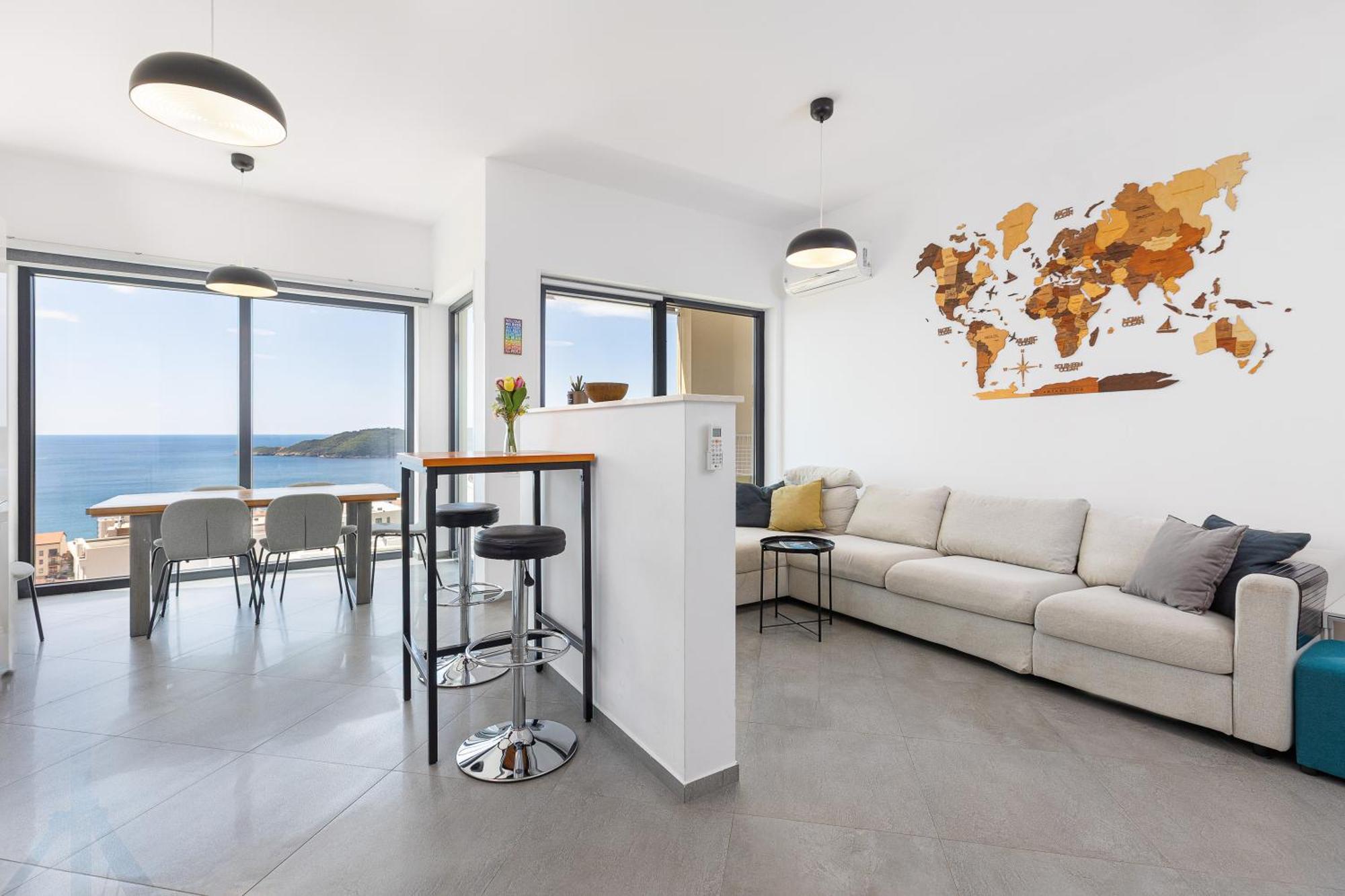 Modern Top Floor Sea View 3Br With Pools, Spa & Fitness Becici  Bagian luar foto