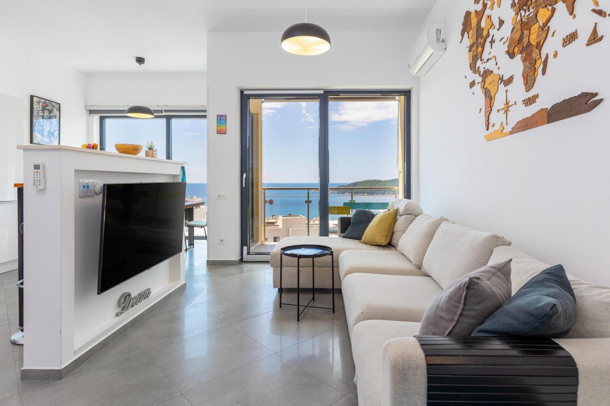 Modern Top Floor Sea View 3Br With Pools, Spa & Fitness Becici  Bagian luar foto